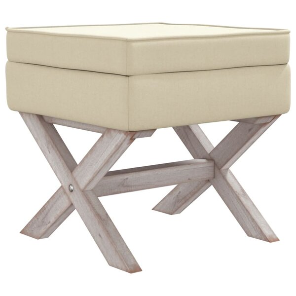vidaXL Tabouret de rangement 45x45x49 cm lin