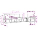 vidaXL Ensemble de canapés d'extérieur 6 Pièces Naturel et Anthracite