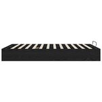 vidaXL Cadre de lit ottoman avec stockage Chêne Noir 193 x 140 x 25 cm