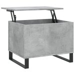 vidaXL Table basse Gris béton 60x44 5x45 cm Bois d'ingénierie