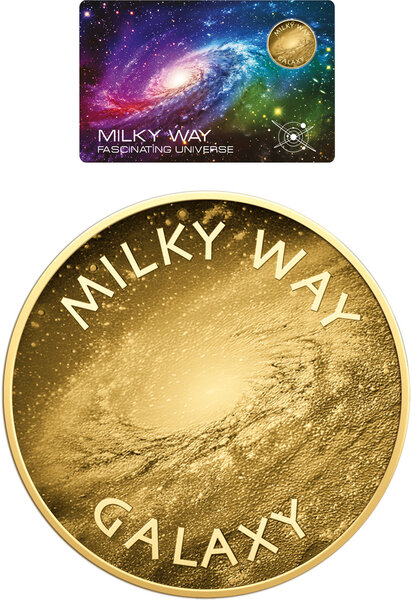 Monnaie MILKY WAY Fascinating Universe 1/1000 Oz Medaille Or