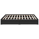 vidaXL Cadre de lit avec tiroirs sans matelas noir 200x200 cm
