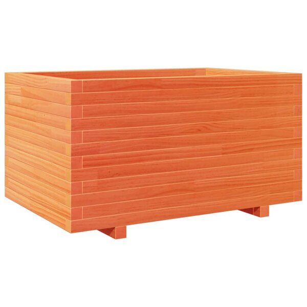 vidaXL Jardinière cire marron 90x60x49 5 cm bois de pin massif