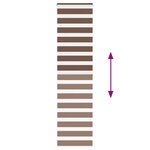 vidaXL Store zèbre marron 55x200 cm largeur du tissu 50 9 cm polyester