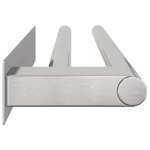 vidaXL Porte-serviettes Argent 40 x 9 x 4 cm Acier inoxydable