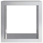 vidaXL Portant de bois de chauffage 60x40x60 cm acier galvanisé