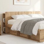 vidaXL Cabinet de Tête de Lit Chêne artisanal Bois d'ingénierie