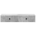 vidaXL Table d'appoint murale Gris béton 87 5 x 34 5 x 17 cm