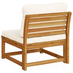 vidaXL Salon de jardin avec coussins bois massif d'acacia