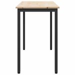 vidaXL table Naturel 100 x 50 x 77 cm Bois d'ingénierie et acier