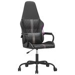 vidaXL Chaise de jeu Noir et gris Similicuir