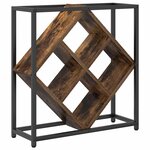 vidaXL Étagère à vin Chêne fumé 51 x 18 x 52 5 cm Bois d'ingénierie