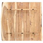 vidaXL Dessus de table Bois d'acacia massif 58x(50-60)x3 8 cm