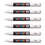 Marqueur pointe conique extra-fine pc1mc 0 7 - 1mm blanc x 12 POSCA