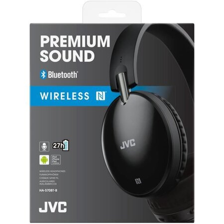 Jvc ha-s70bt-b-e casque bluetooth avec 24 heures d'autonomie