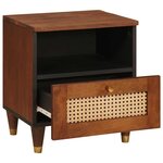 vidaXL Tables de chevet avec tiroir 40 x 33 x 46 cm