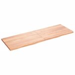 vidaXL Étagère murale marron clair bois chêne massif traité