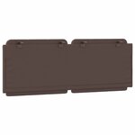 vidaXL Coussin de tête de lit marron 140 cm similicuir