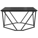 vidaXL Table basse Chêne noir 80 x 80 x 45 cm