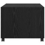 vidaXL Table basse Chêne noir 55 x 55 x 45 cm Bois d'ingénierie