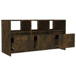 vidaXL Meuble TV Chêne fumé 102x37 5x52 5 cm Bois d'ingénierie