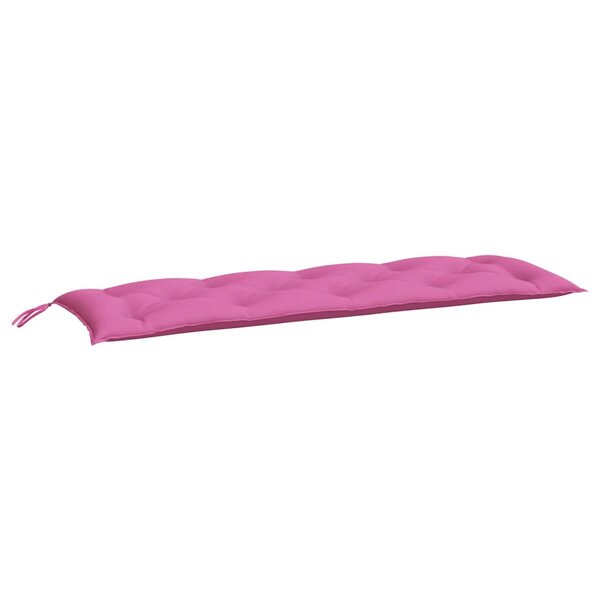 vidaXL Coussin de banc de jardin rose 150x50x7 cm tissu oxford