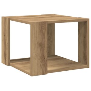 vidaXL Table basse chêne artisanal 40x40x30 cm bois d'ingénierie