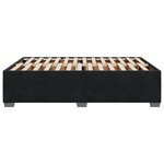 vidaXL Cadre de lit sans matelas noir 140x200 cm velours