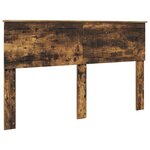 vidaXL Tête de lit Chêne fumé 150 cm Bois d'ingénierie