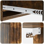 vidaXL Table d'appoint murale 59 x 34 5 x 17 cm Bois d'ingénierie