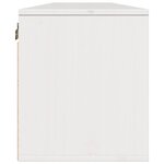 vidaXL Armoires murales 2 Pièces Blanc 80x30x35 cm Bois de pin massif