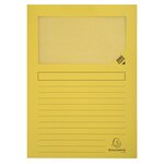 Paquet De 25 Chemises À Fenêtre Forever 130g/m2 - 22x31cm - Jaune - X 16 - Exacompta
