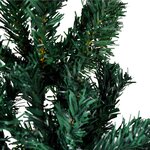 vidaXL Demi sapin de Noël artificiel mince avec support Vert 180 cm