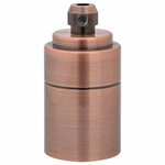 vidaXL Douilles de lampe 2 Pièces bronze rouge E27