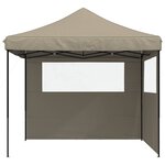 vidaXL Tente de fête Taupe 292 x 292 x 315 cm Tissu Oxford