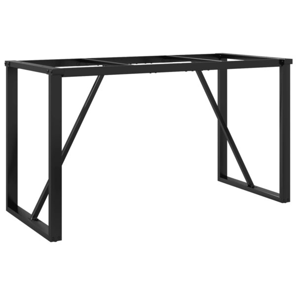 vidaXL Pieds de table à manger cadre en O 120x60x73 cm acier