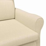 vidaXL fauteuil Crème 76 x 94 x 102 cm Tissu Sharpa