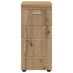 vidaXL Ensemble d'armoire de salle de bain TULUM Chêne artisanal