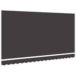 vidaXL Toile de rechange pour store banne 4x2 m Anthracite Polyester