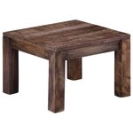 vidaXL Table basse 50 x 50 x 35 cm Bois de manguier massif