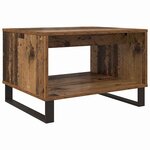 vidaXL Table basse Bois ancien 60 x 50 x 40 cm Bois d'ingénierie