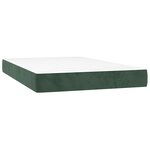vidaXL Matelas de lit à ressorts ensachés fermeté moyenne 120x220x20 cm velours