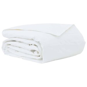 vidaXL Duvet d'été simple Blanc 260 x 220 cm Plume