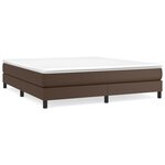 vidaXL Cadre de lit marron 180x200 cm similicuir