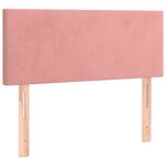 vidaXL Tête de lit Rose 80x5x78/88 cm Velours