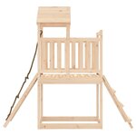 vidaXL Maisonnette de jeu avec mur d'escalade bois massif de pin