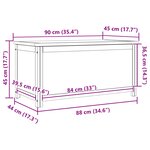 vidaXL Boîte de rangement Uni