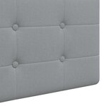 vidaXL Tête de lit suspendue Gris clair tissu