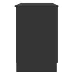 vidaXL Bureau avec étagère Noir 142 5 x 50 x 75 cm Bois d'ingénierie