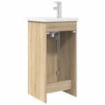 vidaXL Meuble de salle de bain avec évier Chêne Sonoma